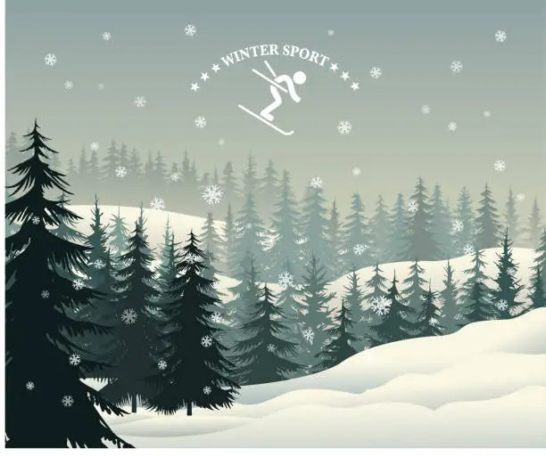 Vector illustration of winter holiday