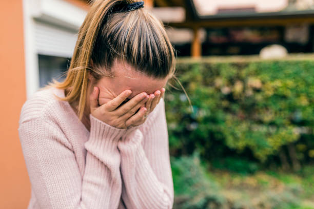 istock Stress. A woman cry 898221040