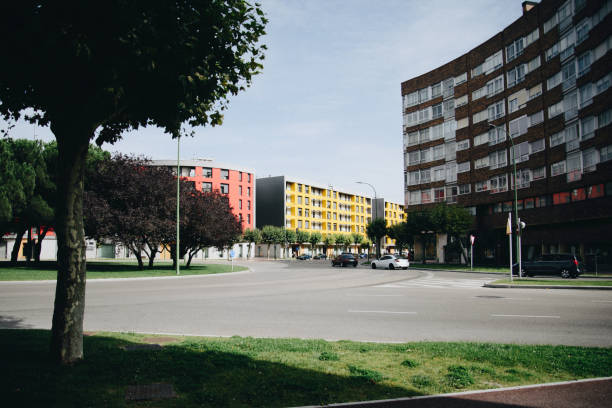 istock Empty city streets in sunny summer day 898230100