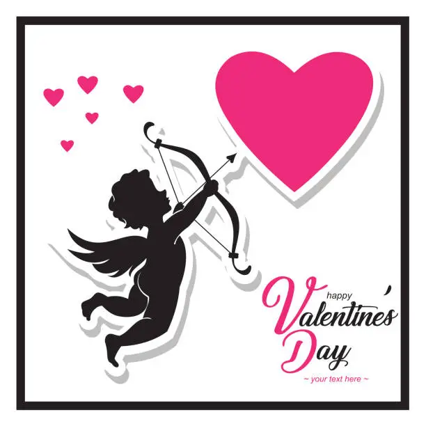 Vector illustration of happy valentine's day