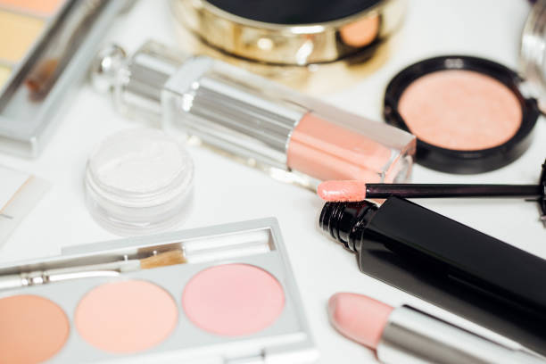 istock Set of women's cosmetics on table. 898237364