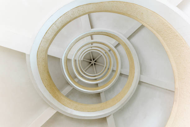 istock Circular staircase inside a chinese pagoda - 1 898241622