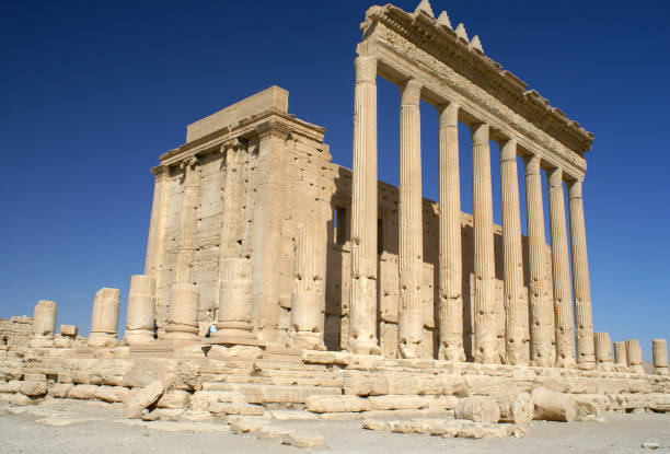 Site of Palmyra of the world heritage, Syria taken in 2008 stock photo