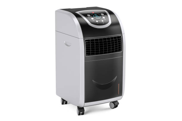 istock Portable Air Conditioner, 3D rendering isolated on white background 898247542