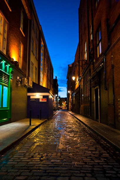 istock Wet Backstreet in Dublin, Ireland 898248208
