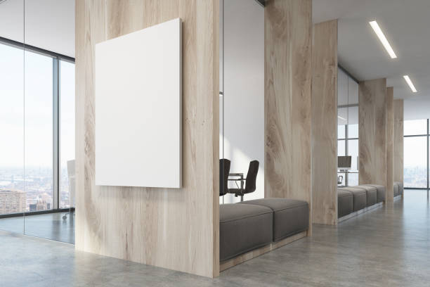 istock Wooden office waiting area and conference room 898249274