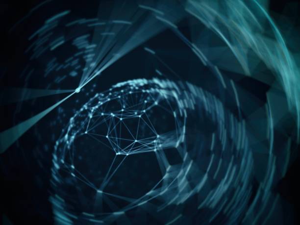 istock Electric plexus modern cold blue futuristic virtual technology background, Telecomunications concept, Network net digitally generated image. 898250008