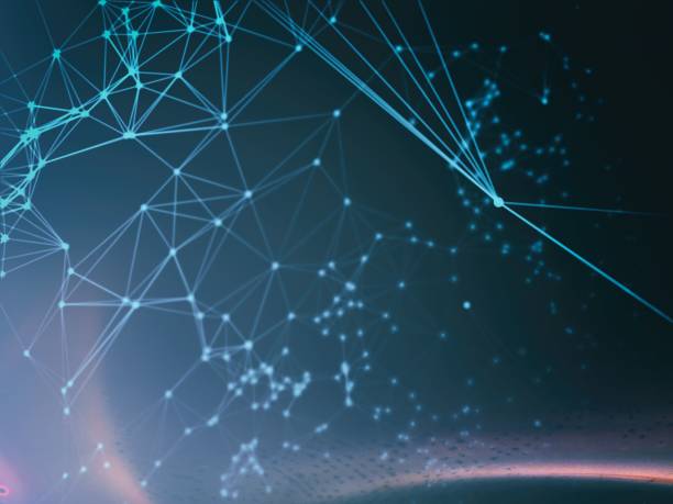 istock Electric plexus modern cold blue futuristic virtual technology background, Telecomunications concept, Network net digitally generated image. 898250040