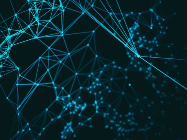 istock Electric plexus modern cold blue futuristic virtual technology background, Telecomunications concept, Network net digitally generated image. 898250142