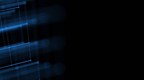 istock Electric plexus modern cold blue futuristic virtual technology background, Telecomunications concept, Network net digitally generated image. 898250330