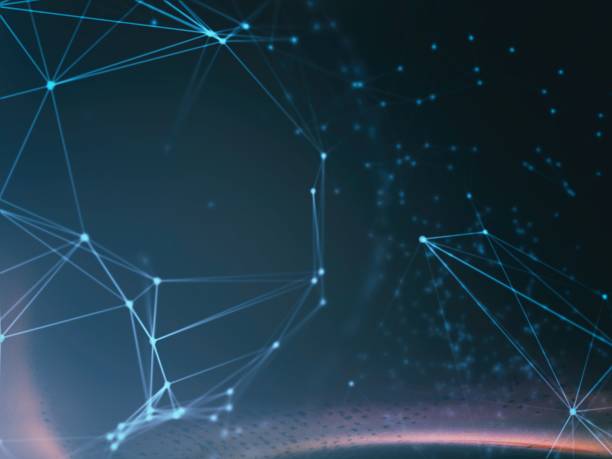 istock Electric plexus modern cold blue futuristic virtual technology background, Telecomunications concept, Network net digitally generated image. 898250814