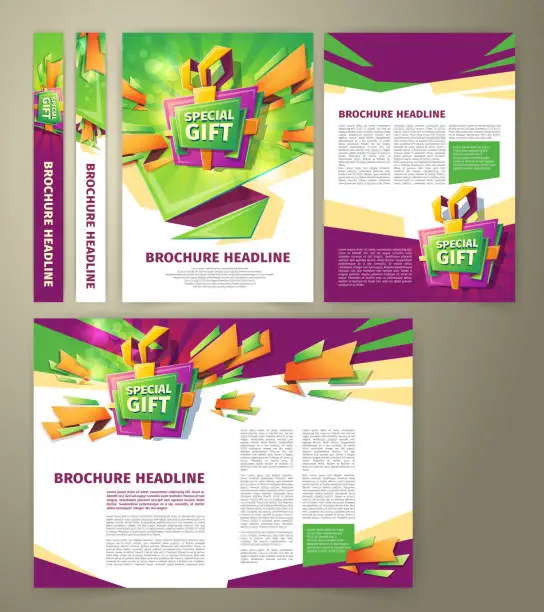 Vector illustration of Vector flyer for sales promotion, brochure