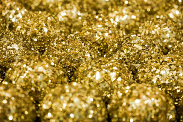 istock Golden christmas ornaments 898263662
