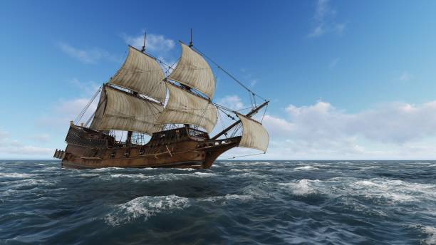 istock Sailboat at sea on a sunny day 3d illustration 898265872