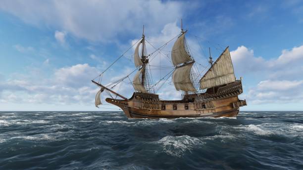 istock Sailboat at sea on a sunny day 3d illustration 898265906