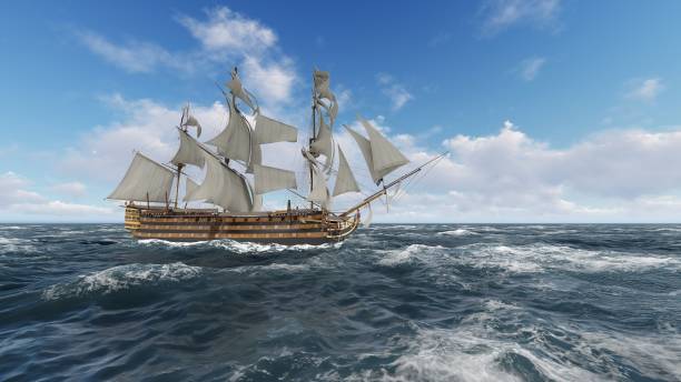 istock Sailboat at sea on a sunny day 3d illustration 898265950