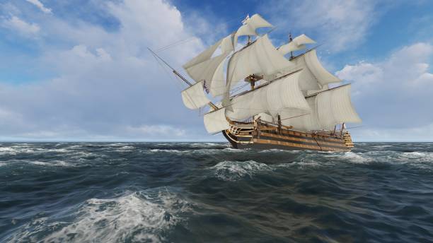 istock Sailboat at sea on a sunny day 3d illustration 898265984