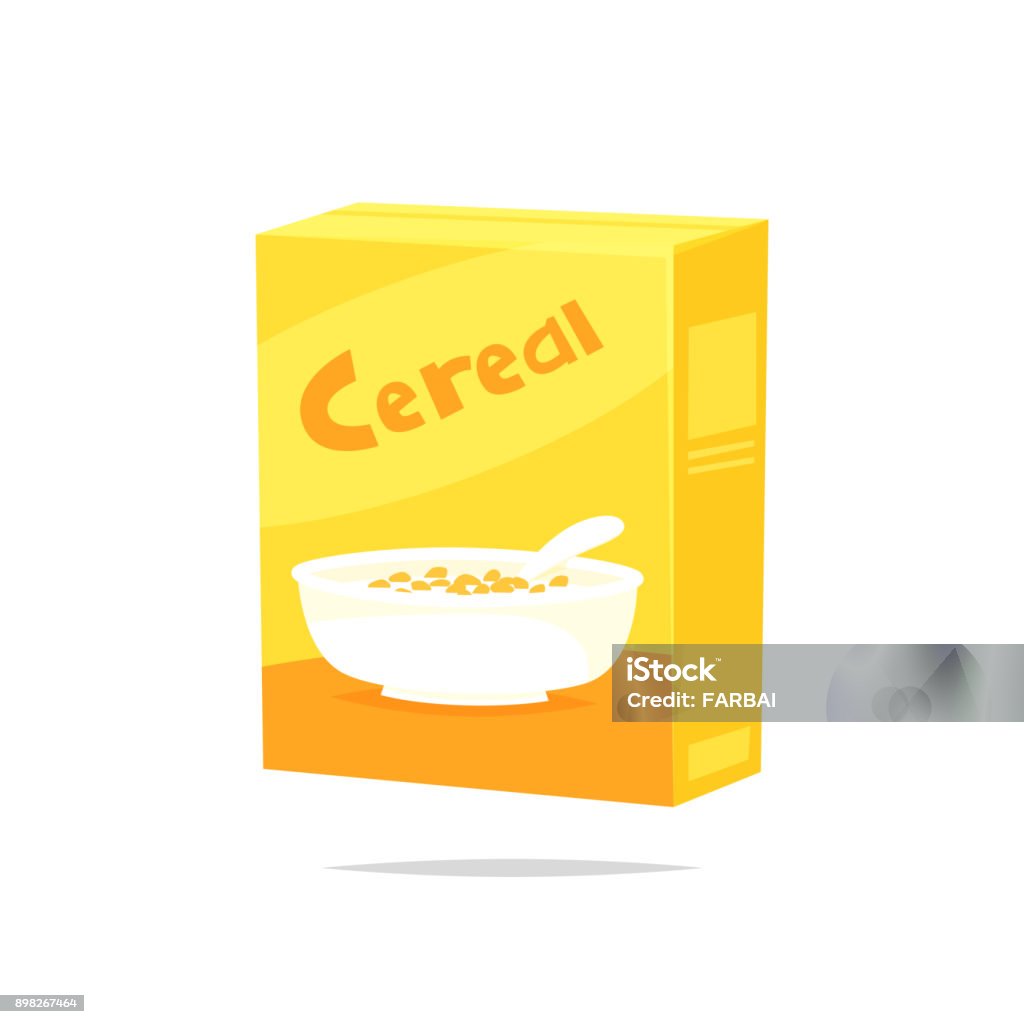 Ilustración de Vector De Caja De Cereal y más Vectores Libres de Derechos  de Cereal de desayuno - Cereal de desayuno, Caja, Paquete - iStock