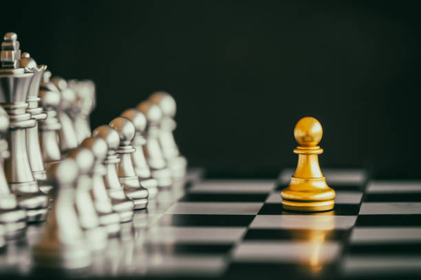 istock Strategy chess battle Intelligence challenge game on chessboard. Success the strategy concept. Chess business leader and success idea. Chess strategy game business competition success play. 898267540