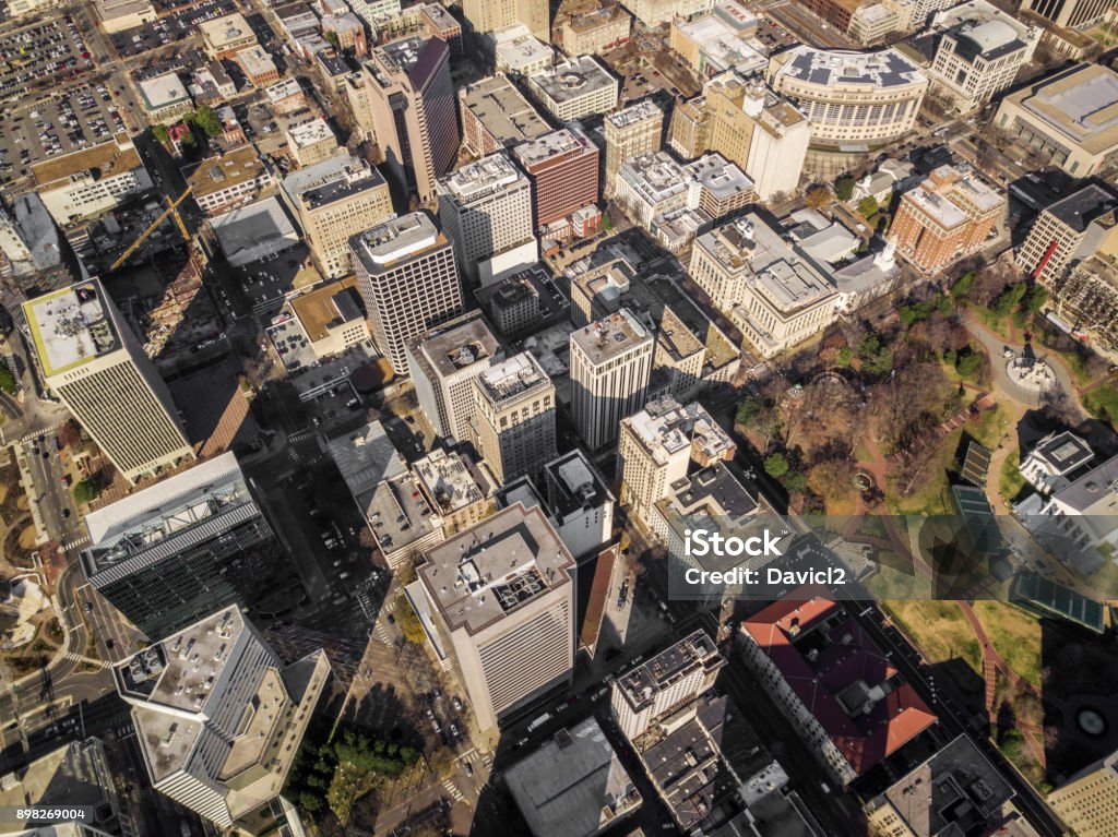 Aerial view of Richmond, VA An aerial image of Richmond, VA in December Richmond - Virginia Stock Photo