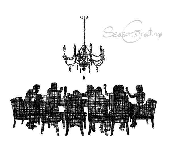konsystencja kreskowanego stołu - white background food and drink full length horizontal stock illustrations
