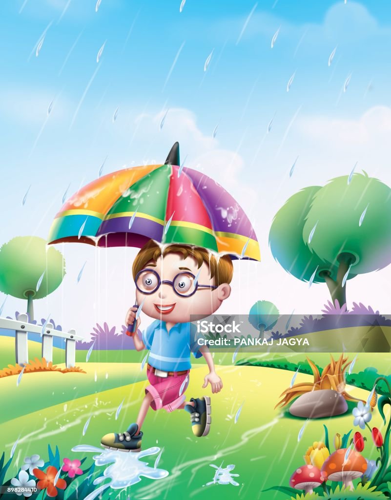 Rain Rain Go Away Stock Illustration - Download Image Now - Art, Bright,  Cartoon - iStock