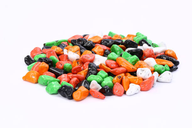 istock Dragees with chocolate filling on white background 898290148