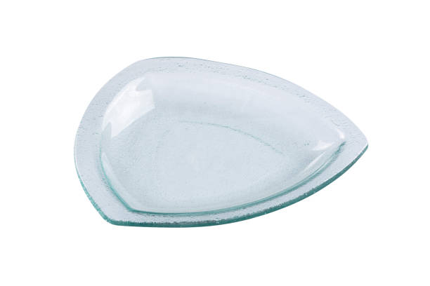 istock Blank Glass plate on white background 898290484