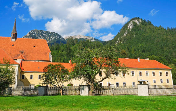 istock Old buildings and mountains in Austria 898296456