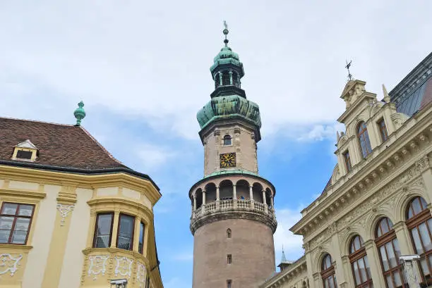 Photo of The famous Fire Tower in Sopron city, Hungary