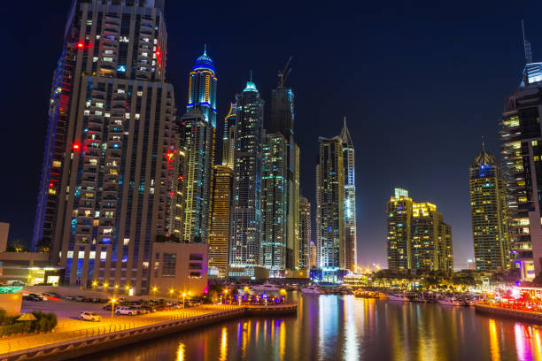 istock Nightlife in Dubai Marina 898297944