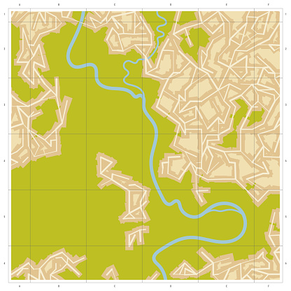 Square Generic Mini Map Generic Street Map Square Stock Illustration - Download Image Now ...