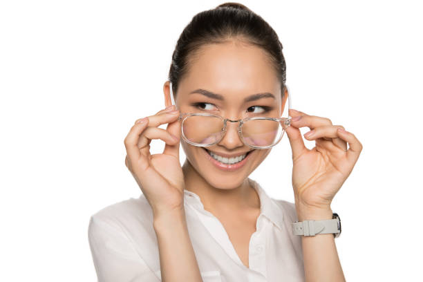 istock gorgeous asian woman in eyeglasses 898300596