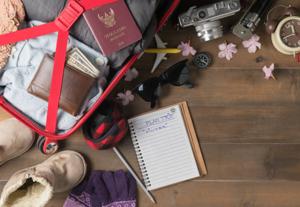istock prepare winter trip and accessories travel items 898301940