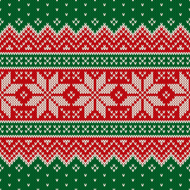 Traditional Christmas Knitting Wool Sweater Design. Wool Knit Texture Imitation. Scheme for Knitted Sweater Pattern Design or Cross Stitch Embroidery Traditional Christmas Knitting Wool Sweater Design. Wool Knit Texture Imitation. Scheme for Knitted Sweater Pattern Design or Cross Stitch Embroidery. christmas stocking background stock illustrations