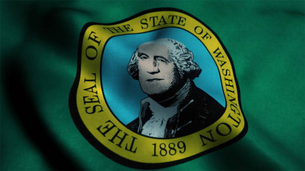 istock Flag of Washington state 898310858