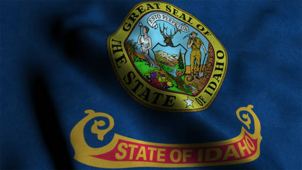 istock Flag of Idaho, USA 898310980
