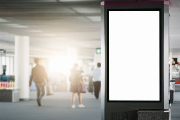 istock blank advertising billboard at airport. 898312058