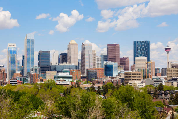 istock Calgary - panorama of city 898314180
