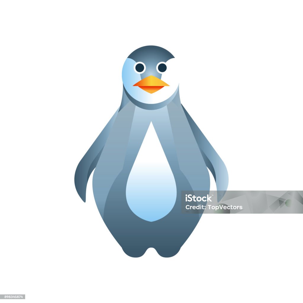 Chim Cánh Cụt Động Vật Hình Học Cách Điệu Thấp Poly Vector Thiết ...