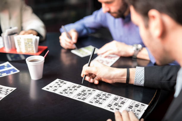 istock Closeup of a man playing lottery 898346142