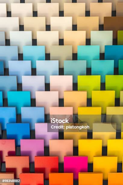 Multiple Color Chart Multicolor Chart On The Wall Example For Interior Designer Stock Photo ...