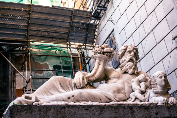 istock the god Nile is a marble sculpture, Naples. Italy 898349016
