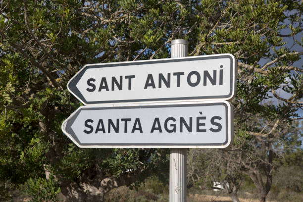 istock Sant Antoni and Santa Agnes Signpost; Ibiza 898349708