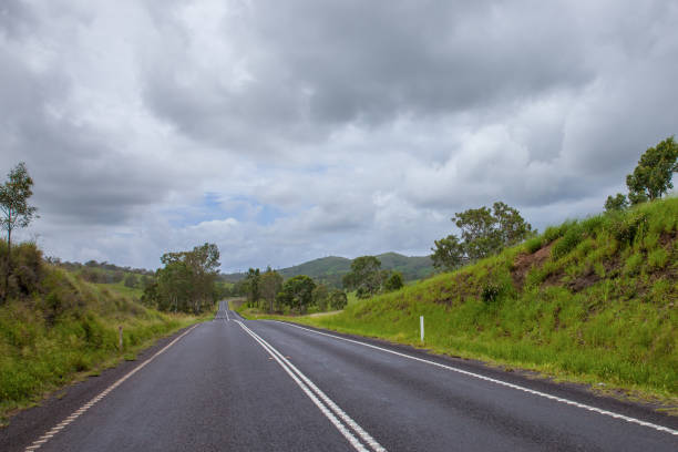 istock Driving in the empty roads Australia 898354608