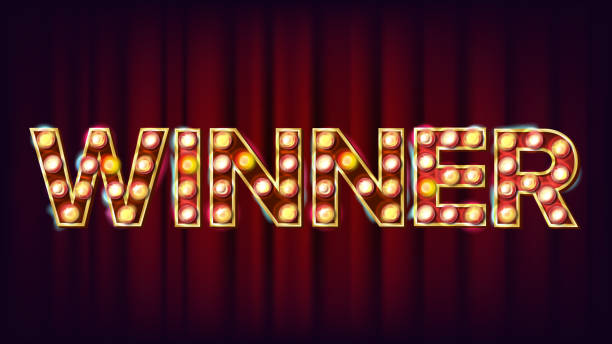 istock Winner Banner Vector. Casino Shining Lamp Background. For Luck Design. Business Illustration 898363214