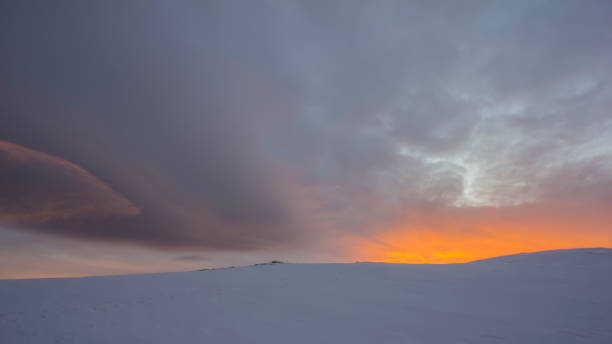 istock Sunset In The WinterIn The Mountains. Winter Evening. 898365134