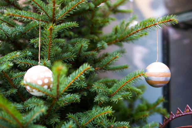 istock Christmas decoration on christmas tree 898367554