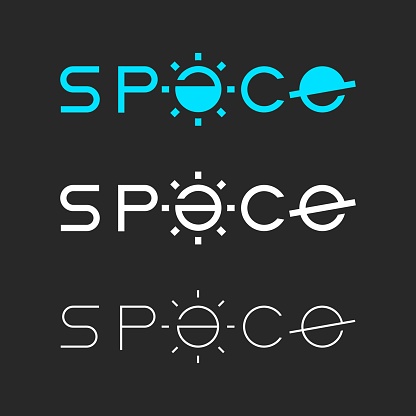 Space Typography System Space Typography Series Stock Illustration - Download Image Now - Logo ...
