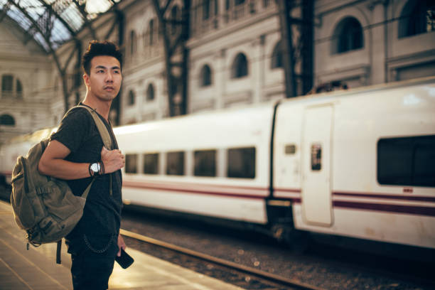 istock Tourist waiting his ride 898373450